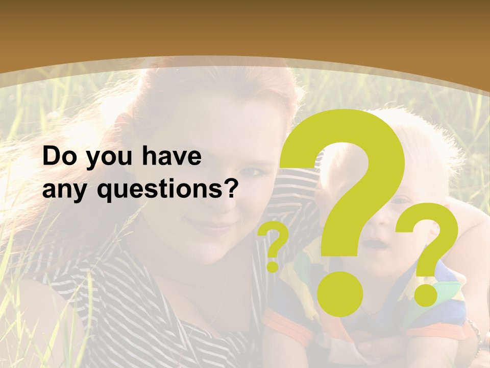 Mom With Baby PowerPoint Template