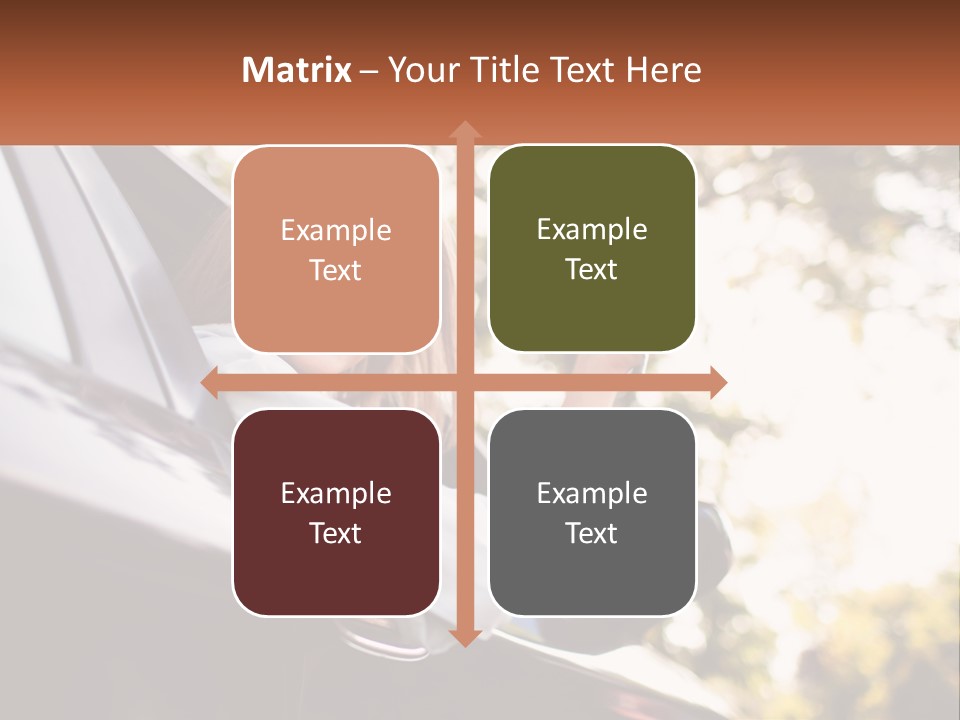 The Girl In The Car PowerPoint Template