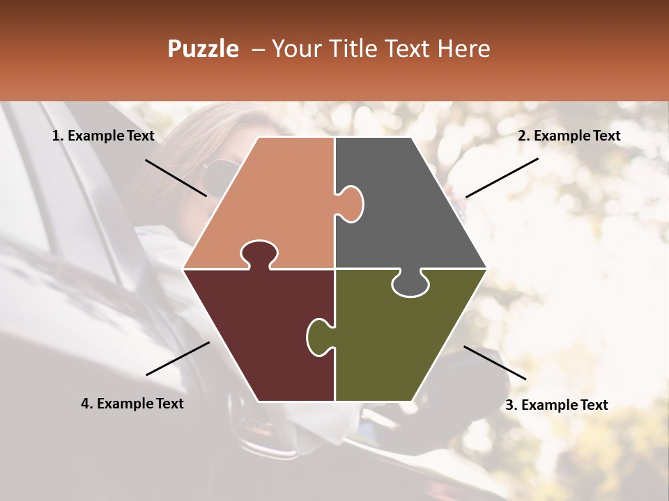 The Girl In The Car PowerPoint Template