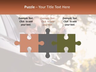 The Girl In The Car PowerPoint Template