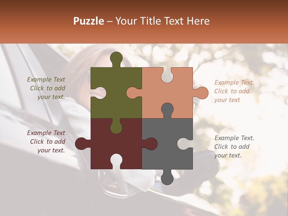 The Girl In The Car PowerPoint Template