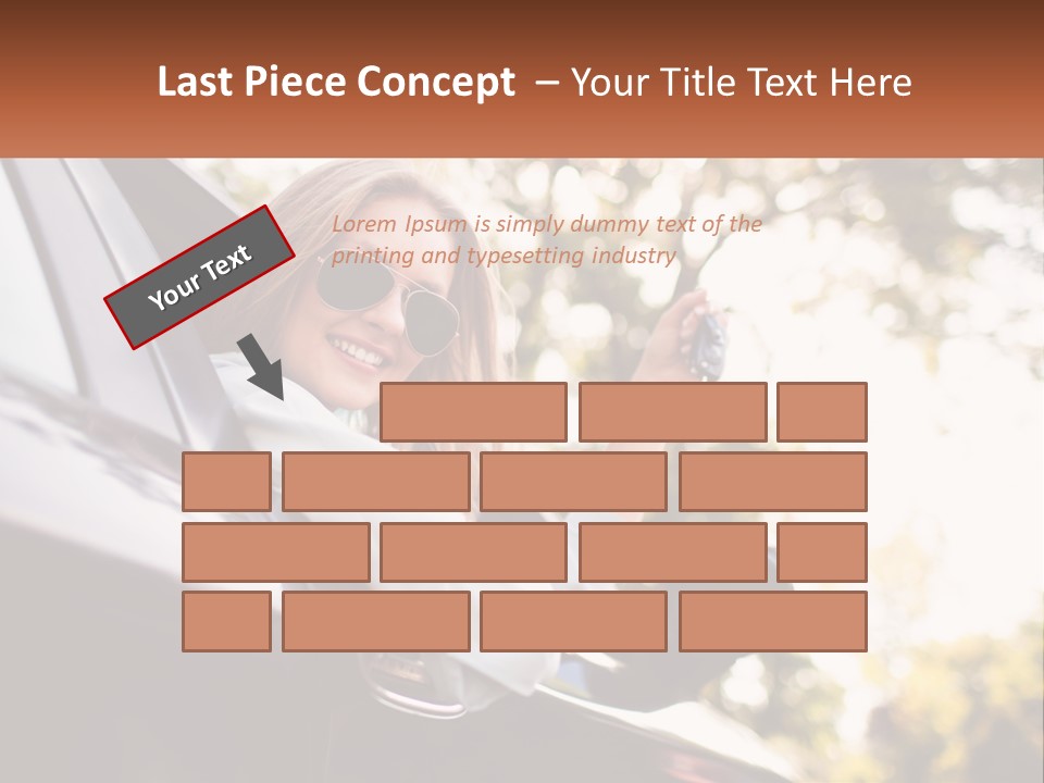 The Girl In The Car PowerPoint Template