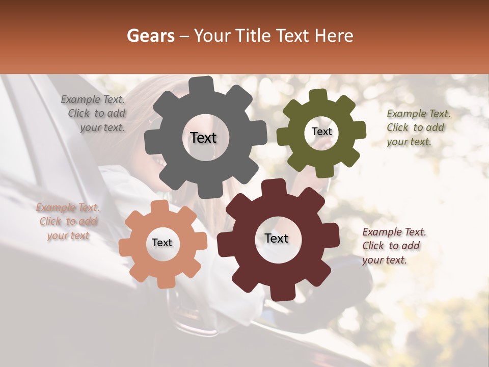 The Girl In The Car PowerPoint Template