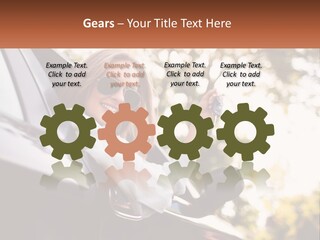 The Girl In The Car PowerPoint Template