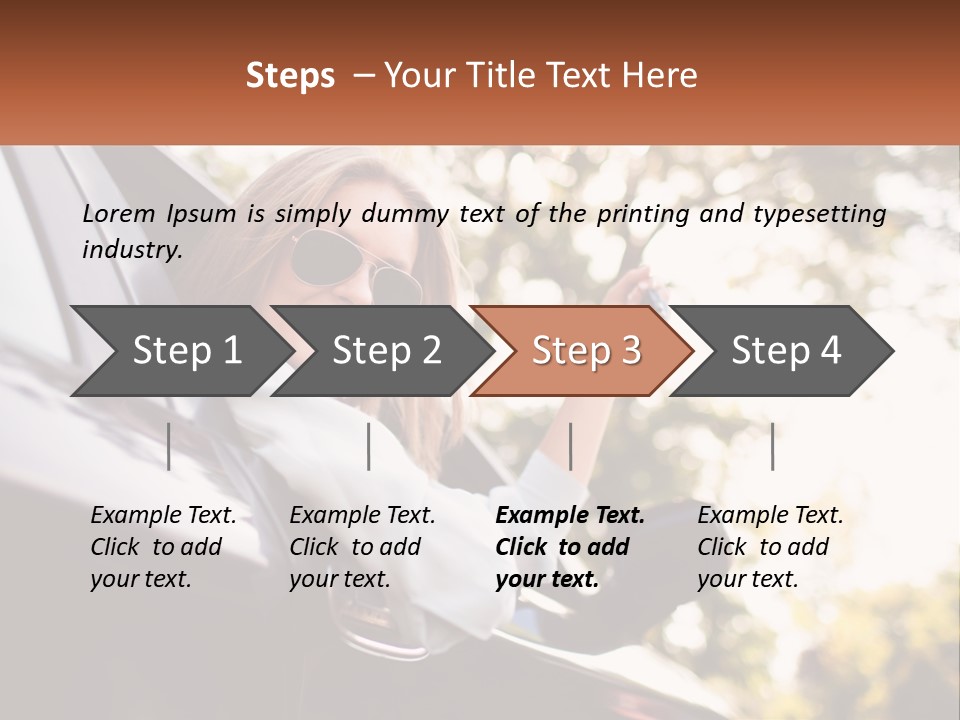 The Girl In The Car PowerPoint Template