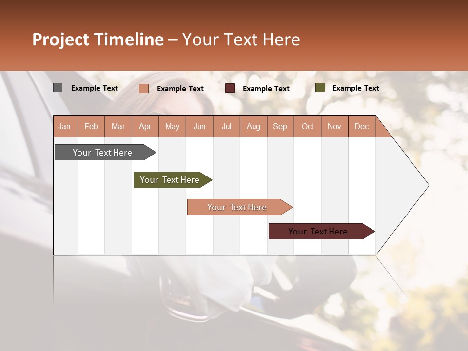 The Girl In The Car PowerPoint Template