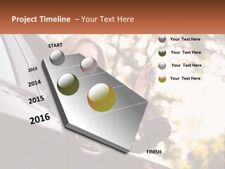 The Girl In The Car PowerPoint Template