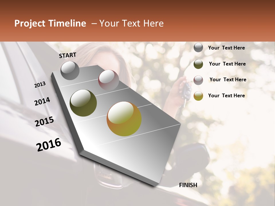 The Girl In The Car PowerPoint Template