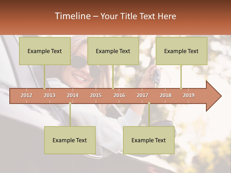 The Girl In The Car PowerPoint Template