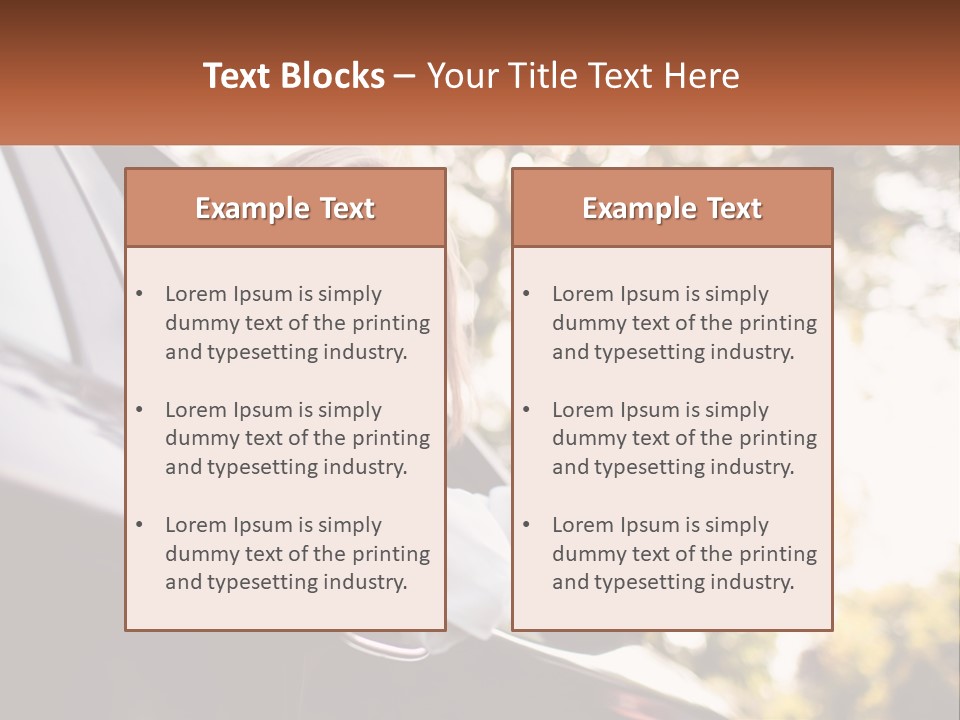 The Girl In The Car PowerPoint Template