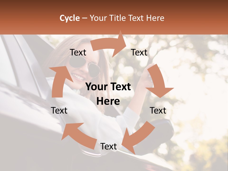 The Girl In The Car PowerPoint Template