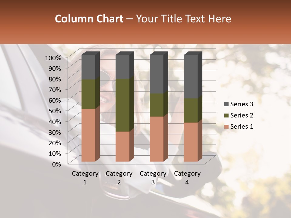 The Girl In The Car PowerPoint Template