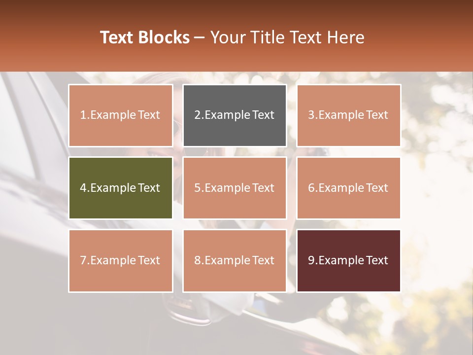 The Girl In The Car PowerPoint Template