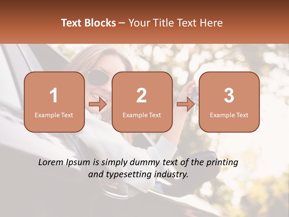 The Girl In The Car PowerPoint Template
