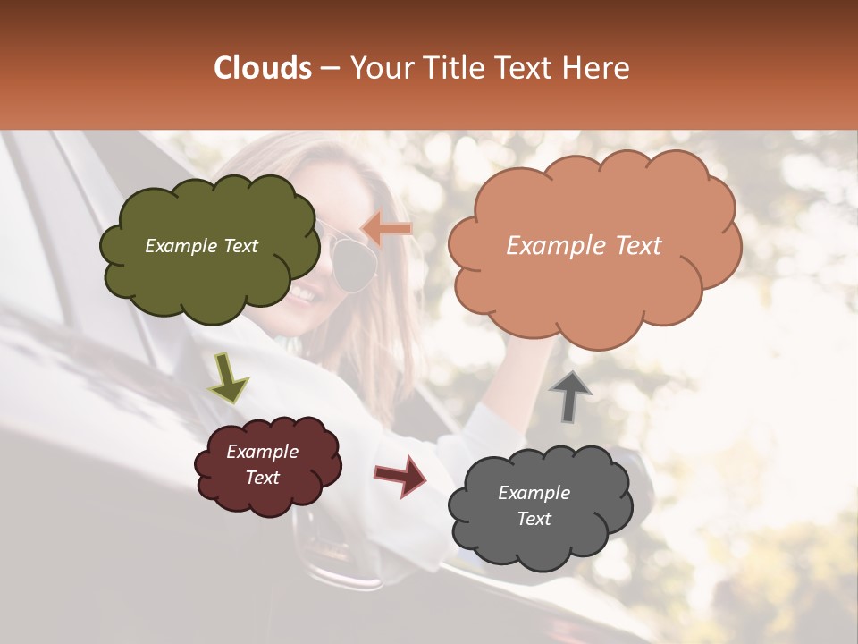 The Girl In The Car PowerPoint Template