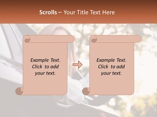 The Girl In The Car PowerPoint Template