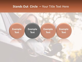 The Girl In The Car PowerPoint Template