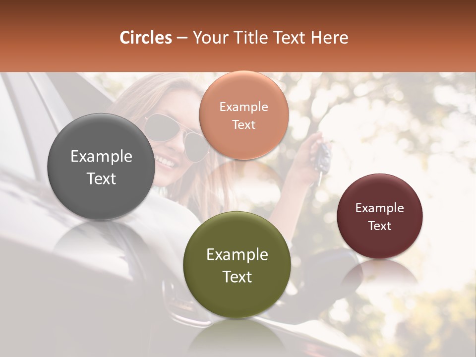 The Girl In The Car PowerPoint Template