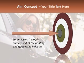 The Girl In The Car PowerPoint Template