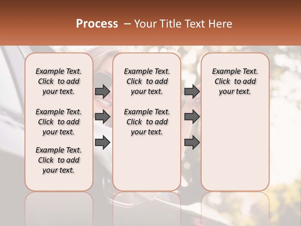 The Girl In The Car PowerPoint Template