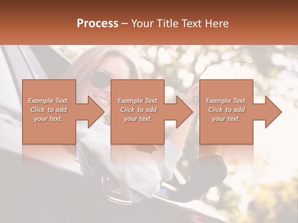 The Girl In The Car PowerPoint Template