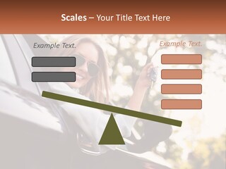 The Girl In The Car PowerPoint Template
