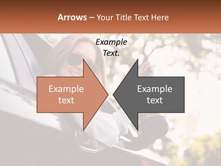 The Girl In The Car PowerPoint Template