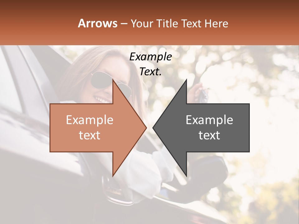 The Girl In The Car PowerPoint Template