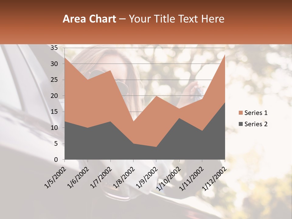 The Girl In The Car PowerPoint Template