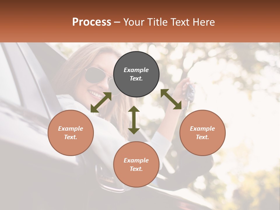 The Girl In The Car PowerPoint Template