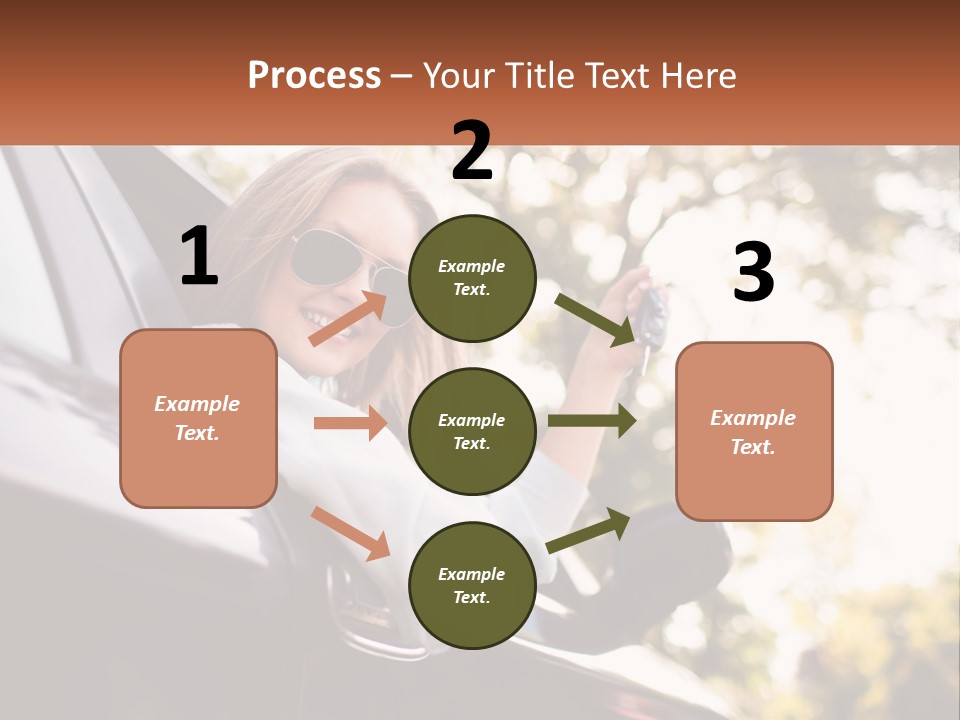 The Girl In The Car PowerPoint Template
