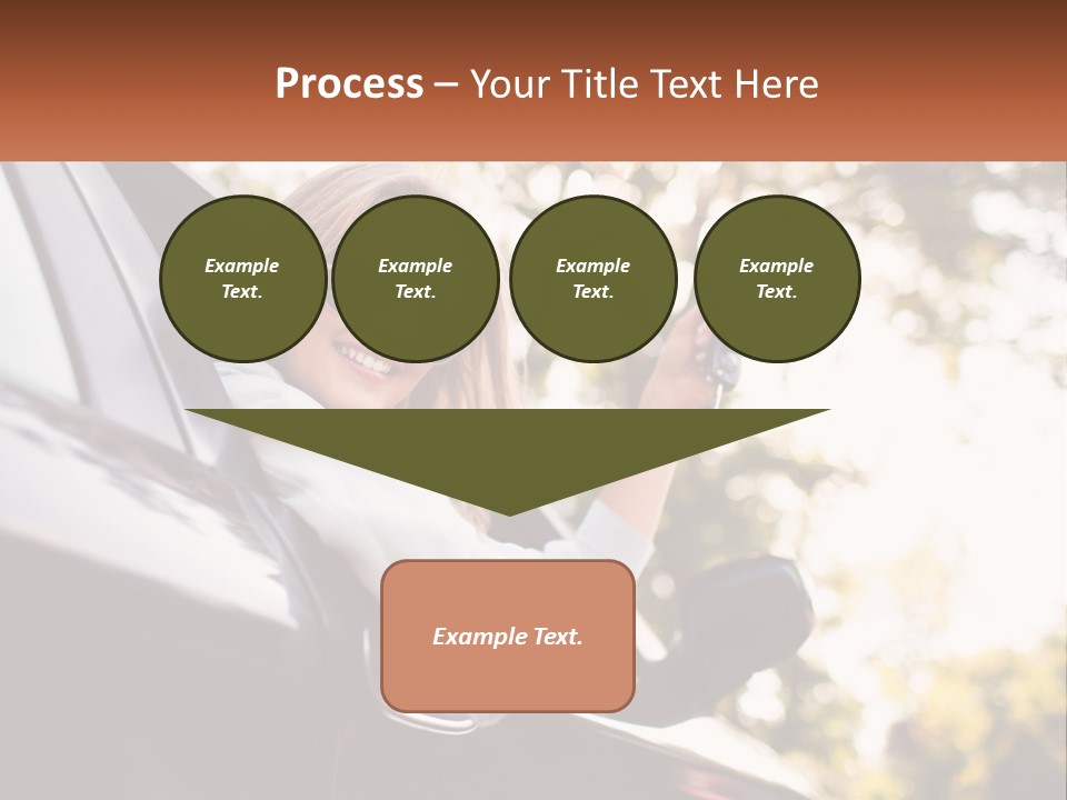 The Girl In The Car PowerPoint Template