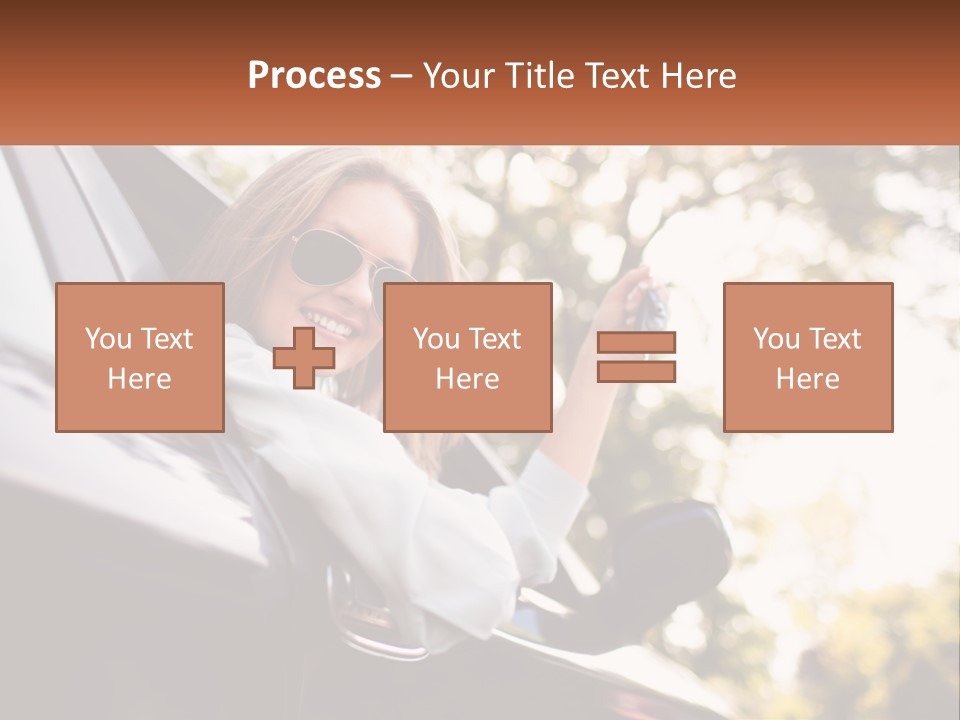 The Girl In The Car PowerPoint Template