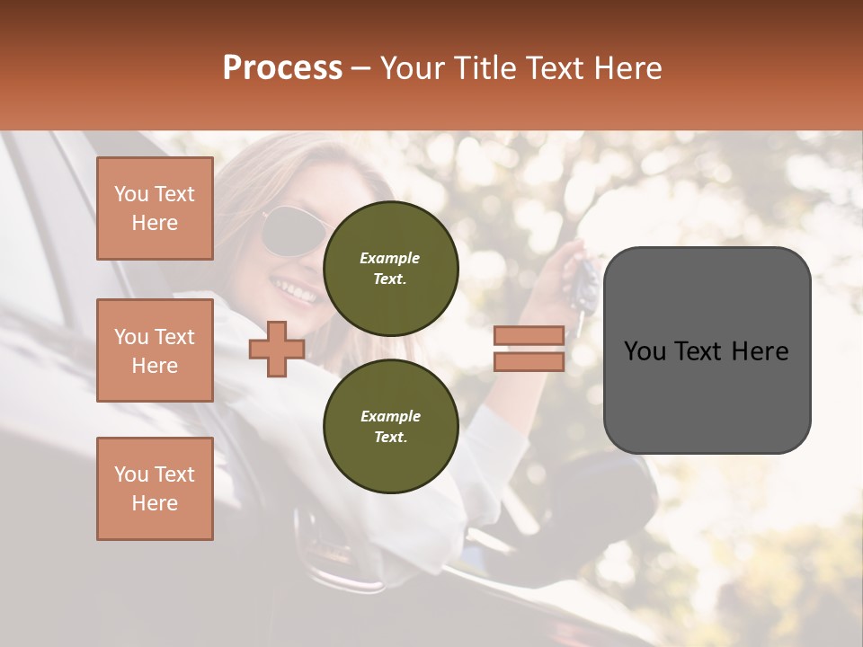 The Girl In The Car PowerPoint Template