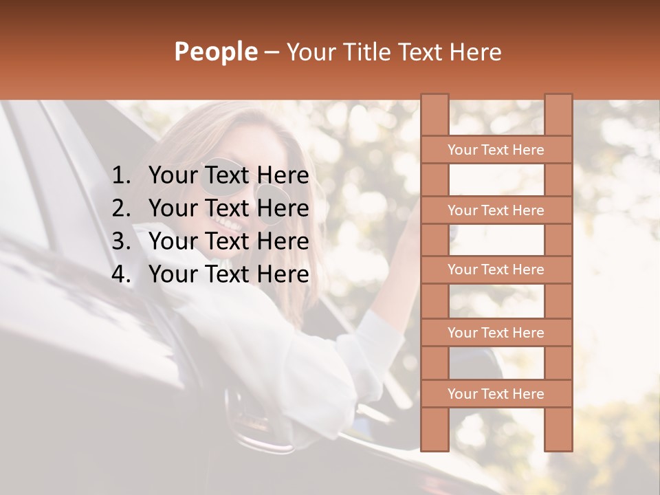 The Girl In The Car PowerPoint Template