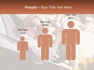 The Girl In The Car PowerPoint Template