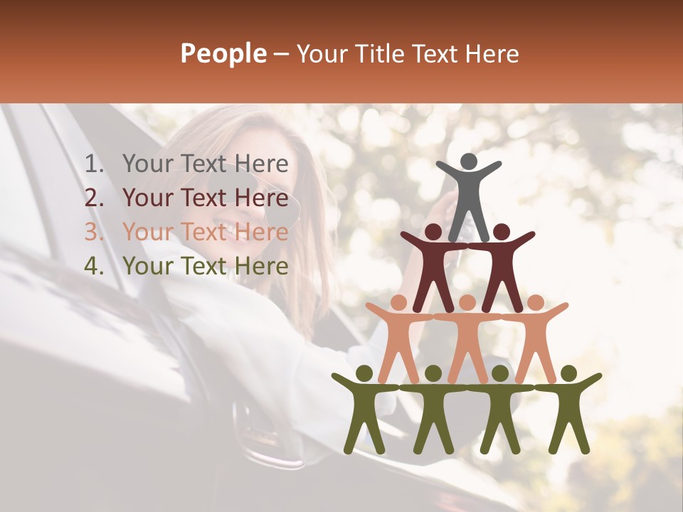 The Girl In The Car PowerPoint Template