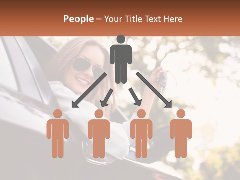 The Girl In The Car PowerPoint Template