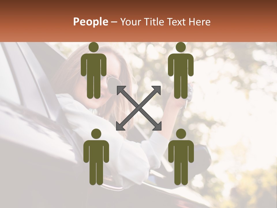 The Girl In The Car PowerPoint Template
