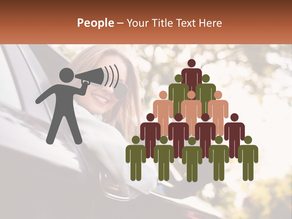 The Girl In The Car PowerPoint Template