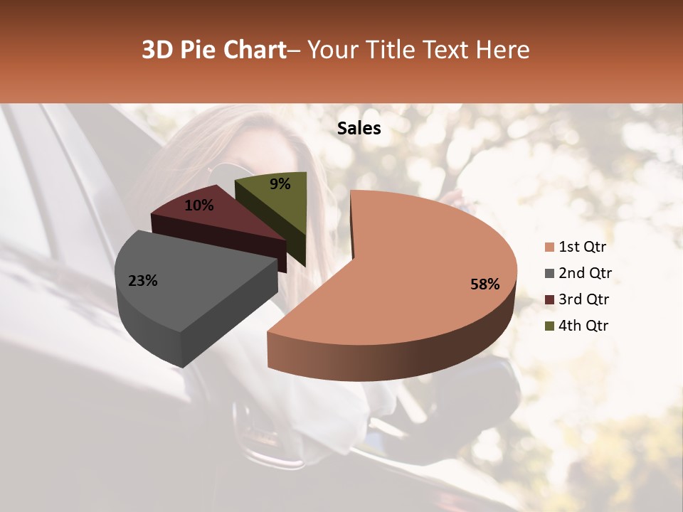 The Girl In The Car PowerPoint Template