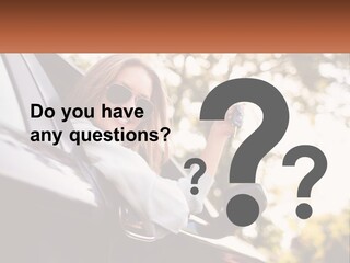 The Girl In The Car PowerPoint Template