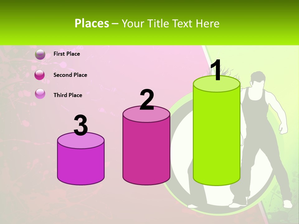 Illustration Of Dancing PowerPoint Template