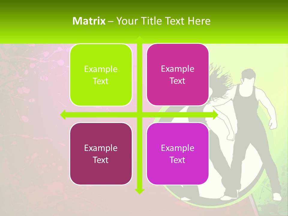 Illustration Of Dancing PowerPoint Template