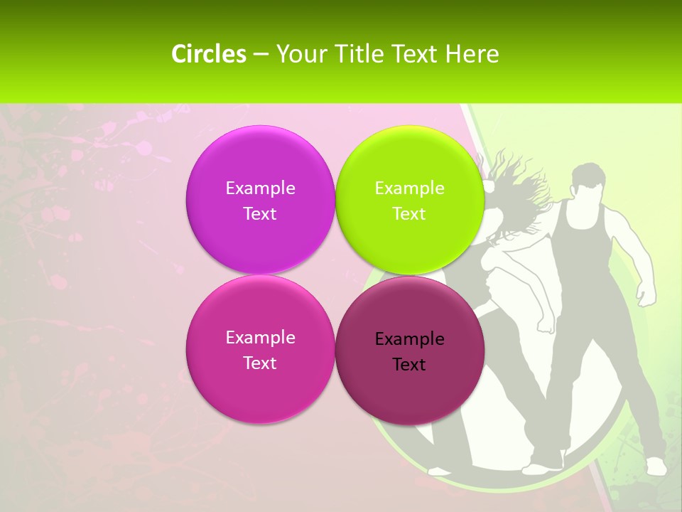 Illustration Of Dancing PowerPoint Template