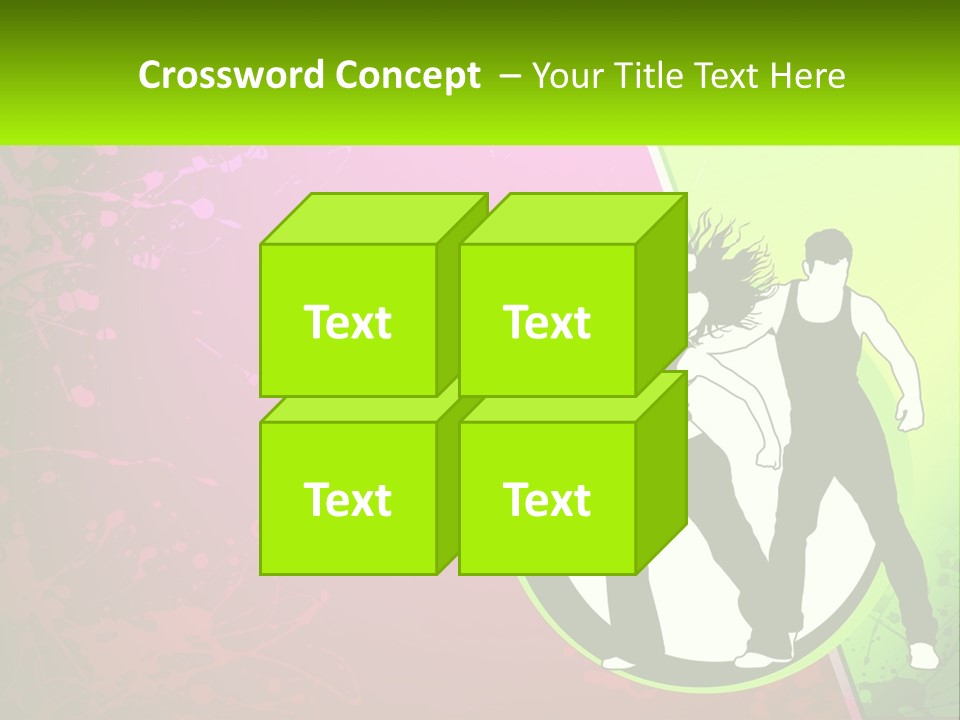 Illustration Of Dancing PowerPoint Template