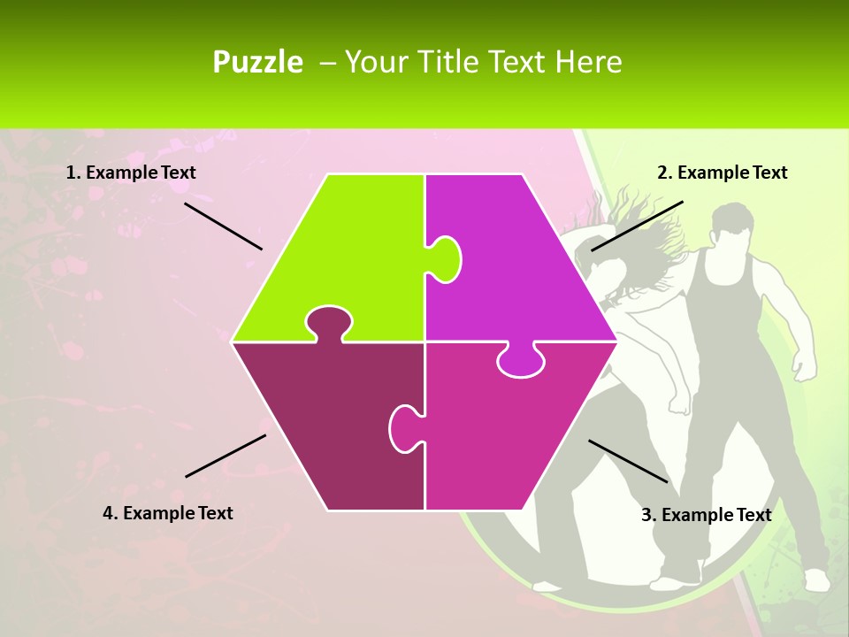 Illustration Of Dancing PowerPoint Template