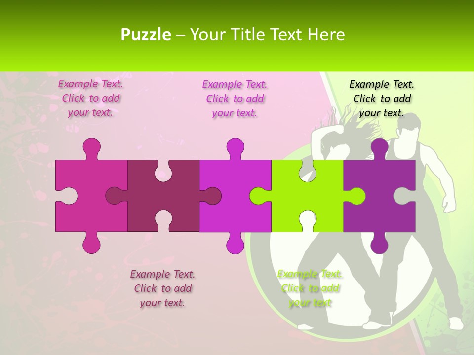 Illustration Of Dancing PowerPoint Template