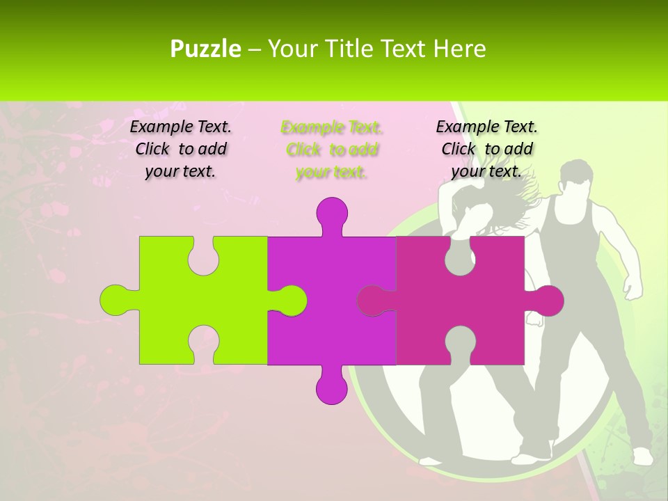 Illustration Of Dancing PowerPoint Template