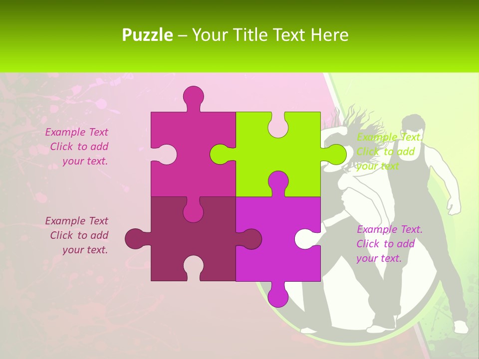 Illustration Of Dancing PowerPoint Template